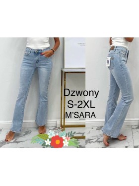Jeansy damskie M'sara,size s-2xl, paczka 12szt,