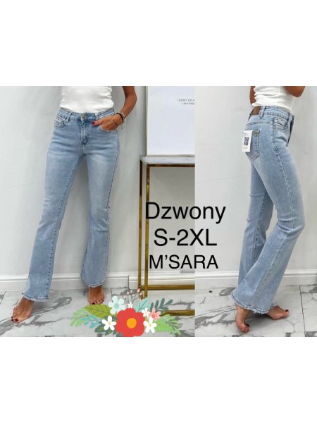 Jeansy damskie M'sara,size s-2xl, paczka 12szt,