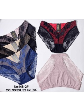 Majtki damskie, size 2-4xl paczka 24szt ,mix kolor