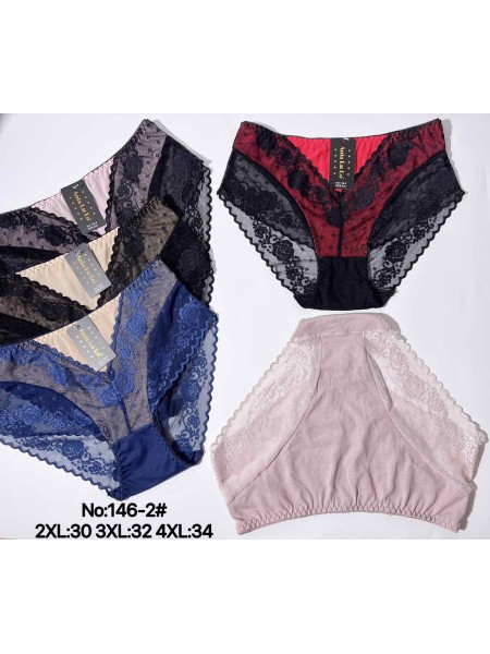 Majtki damskie, size 2-4xl paczka 24szt ,mix kolor