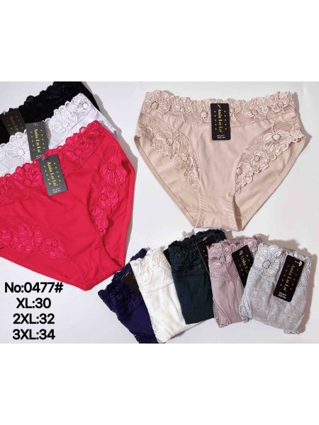 Majtki damskie, size xl-3xl paczka 24szt ,mix kolor