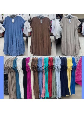 Sukienki damskie wloskie, Size uni,paczka 6szt,mix kolor