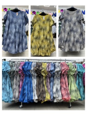 Sukienki damskie wloskie, Size uni,paczka 6szt,mix kolor