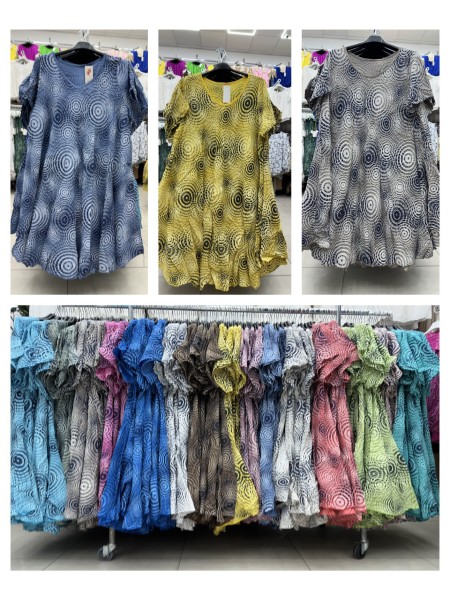 Sukienki damskie wloskie, Size uni,paczka 6szt,mix kolor