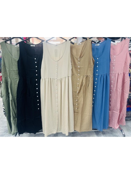 Sukienki damskie wloskie, Size uni,paczka 12szt,mix kolor