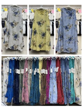 Sukienki damskie wloskie, Size uni,paczka 6szt,mix kolor