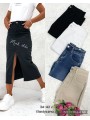 Spódnica długa Jeansowa damska ,size 34-42, paczka 10szt,1 KOLOR