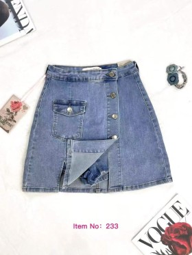 Spódnica krótka Jeansowa damska ,size xs-xl, paczka 10szt,