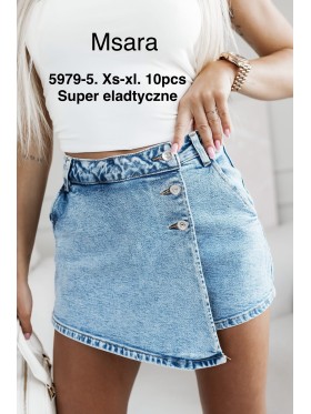 Spódnica krótka Jeansowa damska M'sara ,size xs-xl, paczka 10szt,