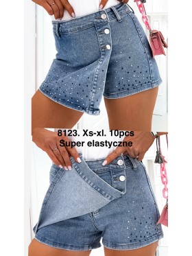 Spódnica krótka Jeansowa damska ,size xs-xl, paczka 10szt,