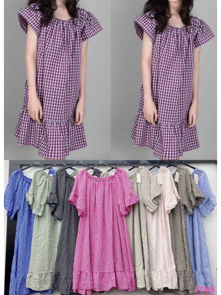 Sukienki  damskie Włoskie , Size uni,paczka 6szt,mix kolor