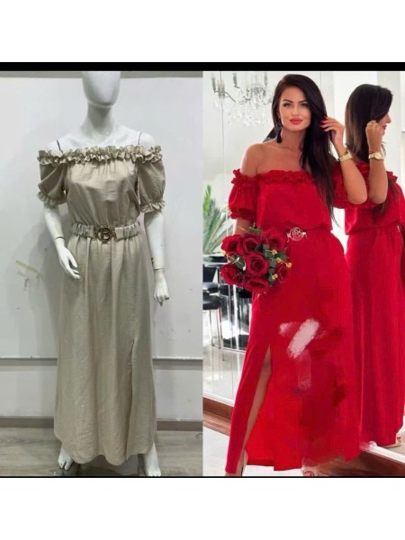 Sukienki damskie Włoskie ,size uni, paczka 6szt,mix kolor