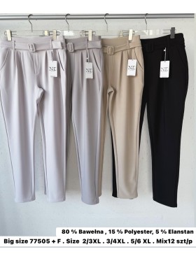 Spodnie damskie ,size 2-6xl, paczka 12szt,MIX kolor