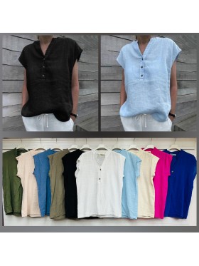 Bluzki damskie Włoskie ,size uni, paczka 6szt,mix kolor