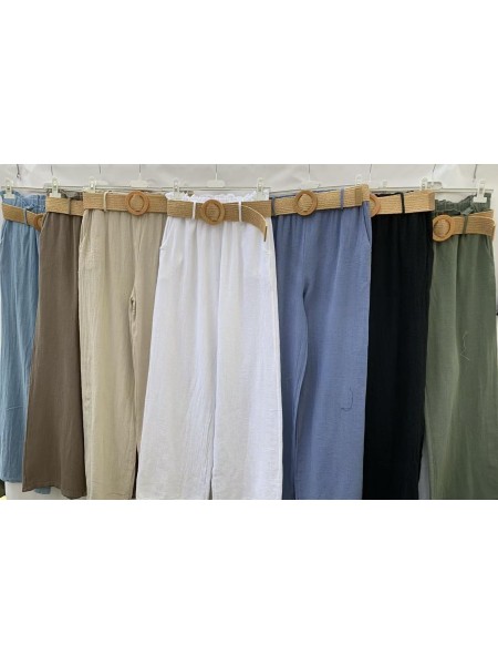 Spodnie damskie Włoskie ,size uni, paczka 6szt,mix kolor