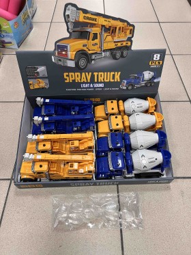 ZABAWKI TRUCK,8SZT / PACZKA, KOLOR JAK NA ZDZIĘCIU