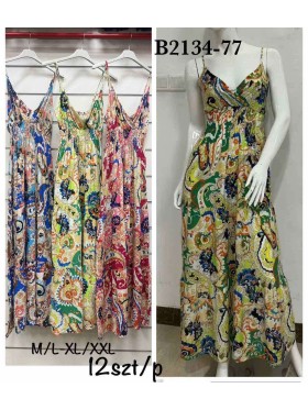Sukienki damskie , Size m-2xl,paczka 12szt,mix kolor