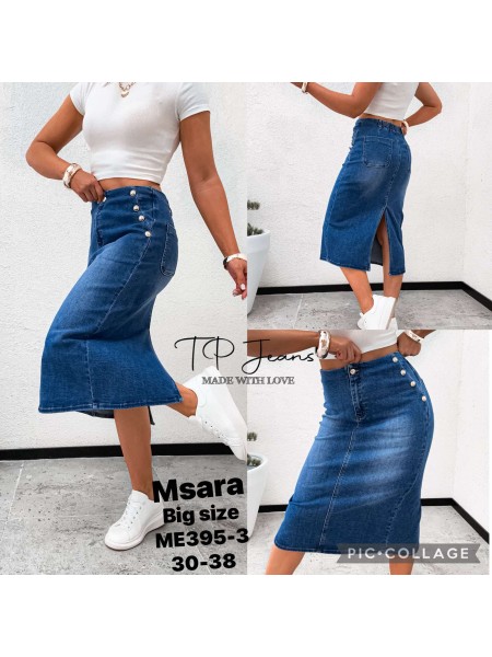 Spódnica długa Jeansowa damska M'sara ,size 30-38, paczka 10szt,