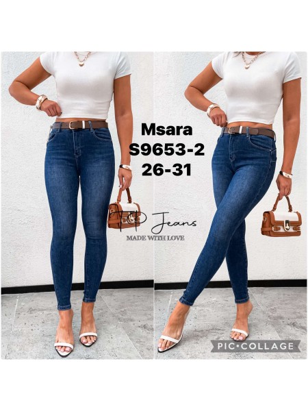Jeansy damskie M'sara ,size 26-31, paczka 10szt,