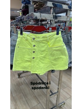 Spódnica krótka jeansowa damska  ,size xs-xl, paczka 10szt,