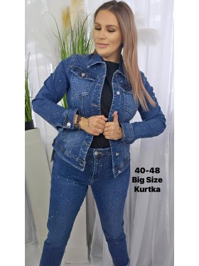 Kurtki Jeansowe damskie ,size 40-48, paczka 10szt,