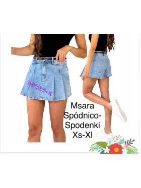 Spódnica krótka Jeansowa damska M'sara ,size xs-xl, paczka 10szt,
