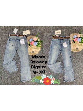 Jeansy damskie M'sara ,size m-3XL, paczka 10szt,