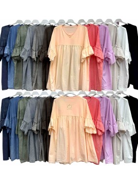 Bluzki Biust do 145cm,długość 79cm damskie  Włoskie ,size uni, paczka 6szt,mix kolor