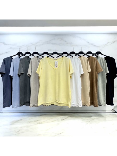 Bluzki Biust do 140cm,długość 70cm damskie  Włoskie ,size uni, paczka 6szt,mix kolor