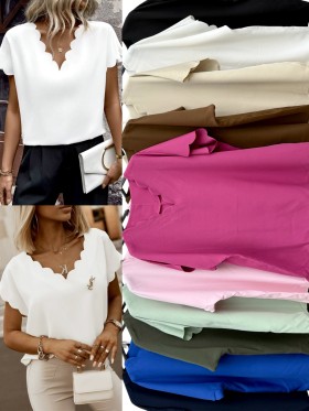 Bluzki Biust do 150cm,długość 80cm damskie  Włoskie ,size uni, paczka 6szt,mix kolor