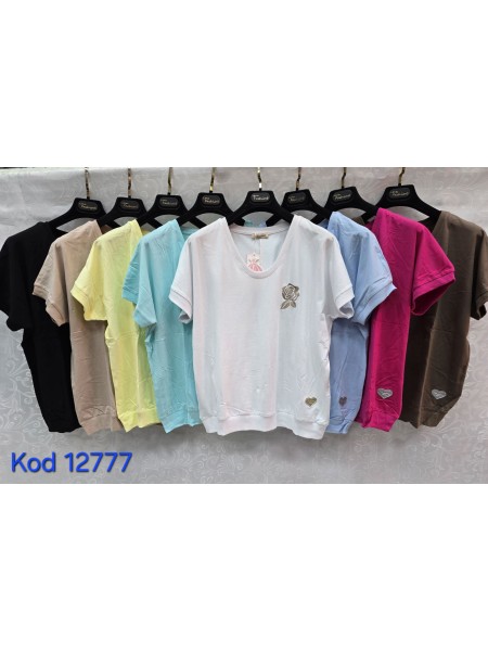 Bluzki damskie Tureckie, size standard ,paczka 12szt mix kolor