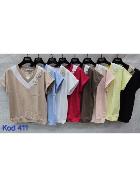 Bluzki damskie Tureckie, size standard ,paczka 12szt mix kolor