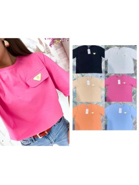 Bluzki damskie Tureckie,size UNI, paczka 6szt,1kolor
