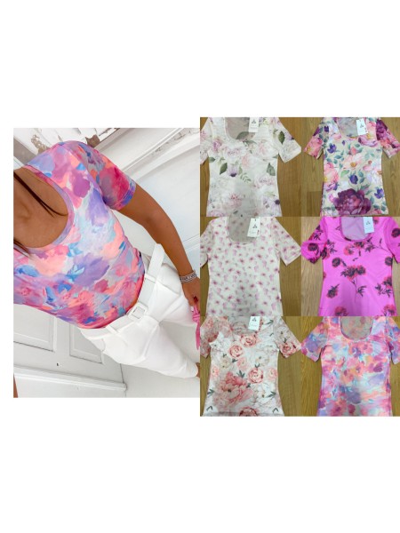 Bluzki damskie Tureckie,size UNI, paczka 6szt,1kolor