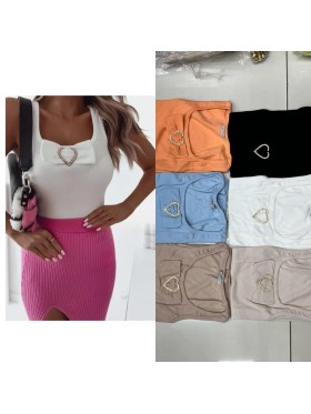Bluzki damskie Tureckie,size UNI, paczka 6szt,1kolor