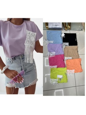 Bluzki damskie Tureckie,size UNI, paczka 6szt,1kolor