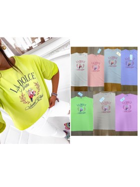 Bluzki damskie Tureckie,size UNI, paczka 6szt,1kolor