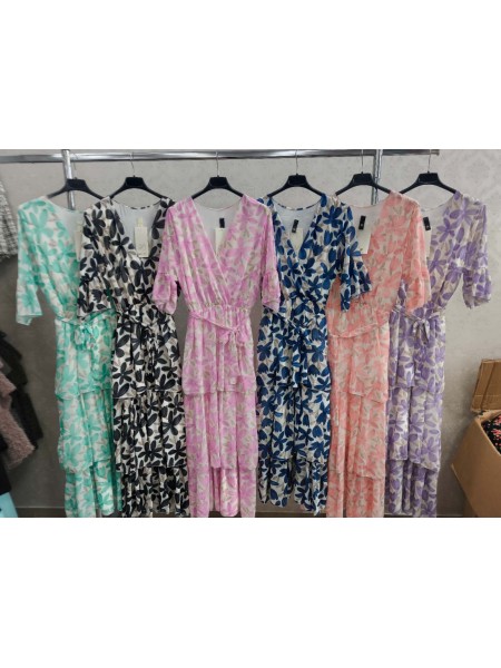 Sukienki damskie wloskie , Size uni,paczka 6szt,mix kolor