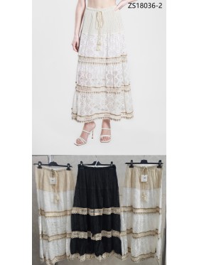 Spódnica  damskie wloskie , Size uni,paczka 6szt,mix kolor