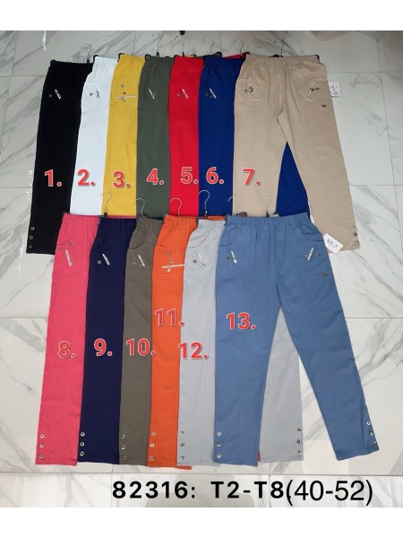 Spodnie damskie , Size 40-52,paczka 10szt,1kolor