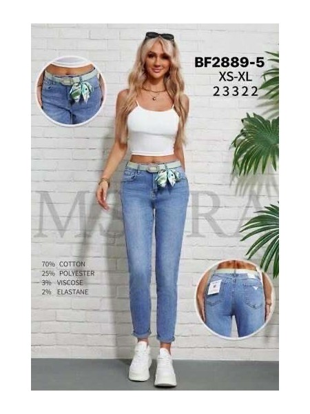 Jeansy damskie M'sara,size XS-XL, paczka 12szt,