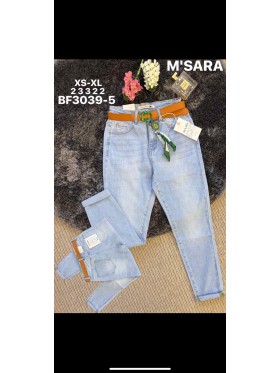 Jeansy damskie M'sara,size XS-XL, paczka 12szt,