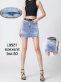 Spódnica krótka jeansowa damska ,size XS-XL, paczka 12szt,