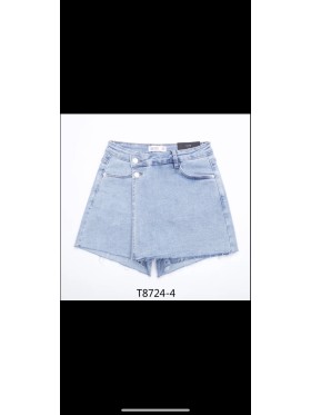 Spódnica krótka jeansowa damska ,size XS-XL, paczka 10szt,