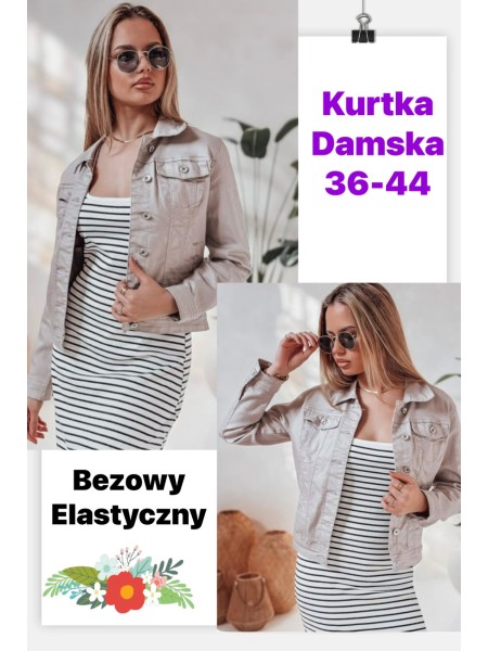 Kurtki Jeansowe damskie ,size36-44, paczka 10szt,