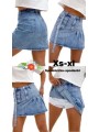 Spódnica krótka jeansowa damska ,size XS-XL, paczka 12szt,