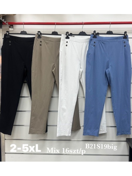 Spodnie damskie , Size 2-5xl,paczka 16szt,mix kolor