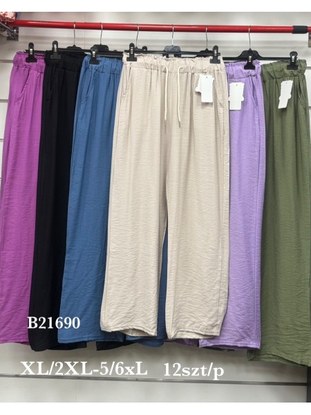 Spodnie damskie , Size xl-6xl,paczka 12szt,mix kolor