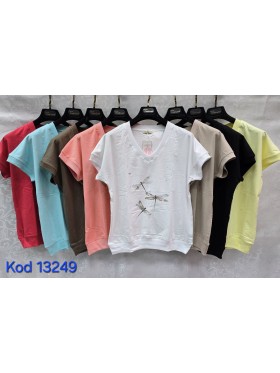 Bluzki damskie Tureckie, size standard ,paczka 12szt mix kolor