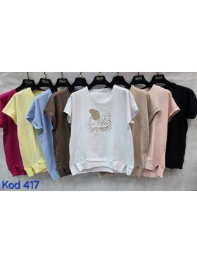 Bluzki damskie Tureckie, size standard ,paczka 12szt mix kolor